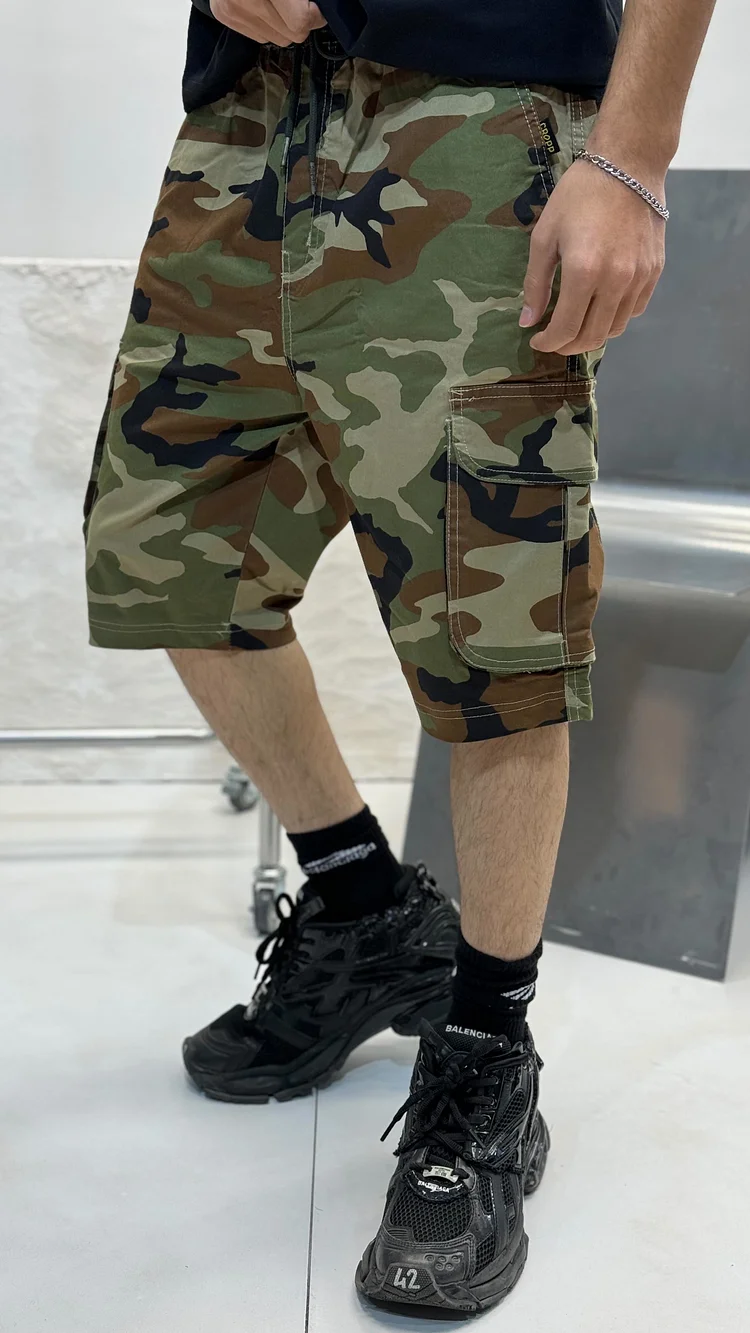 Camouflage Print Men's Shorts