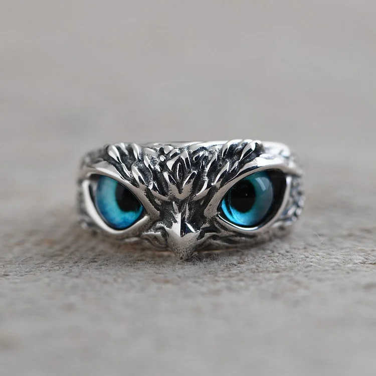 Vintage Demon Eye Owl Ring
