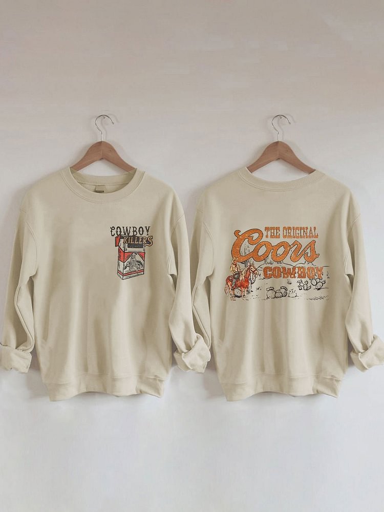 Women's Cowboy Killers Print Sweatshirt socialshop