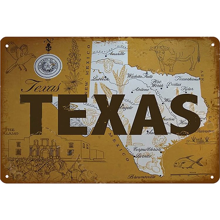 The USA Map - Vintage Tin Signs/Wooden Signs - 20*30cm/30*40cm