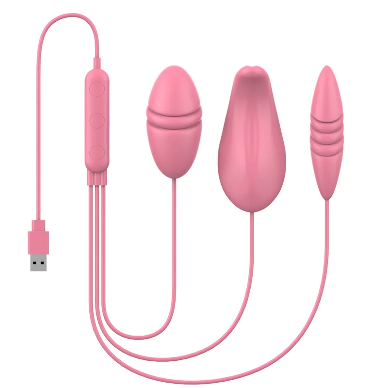 Triple-experience Tongue-licking Vibrator - Rose Toy