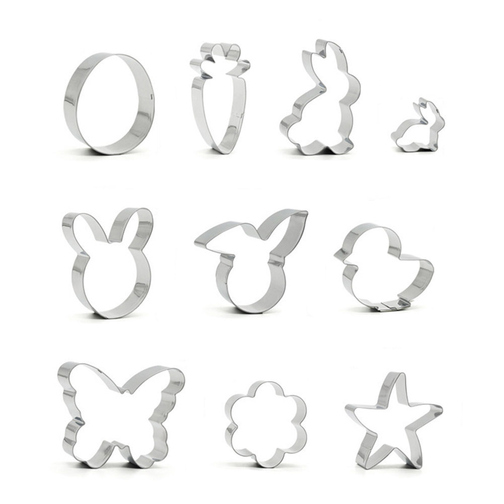 10pcs Easter Themed Cookie Fondant Mould Stainless Steel Animal Shape Mold, 501 Original
10pcs Easter Themed Cookie Fondant Mould Stainless Steel Animal Shape Mold, 501 Original