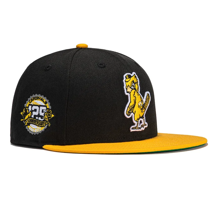 New Era 59Fifty St Louis Cardinals 125th Anniversary Patch Hat - Black, Gold QueenFunky