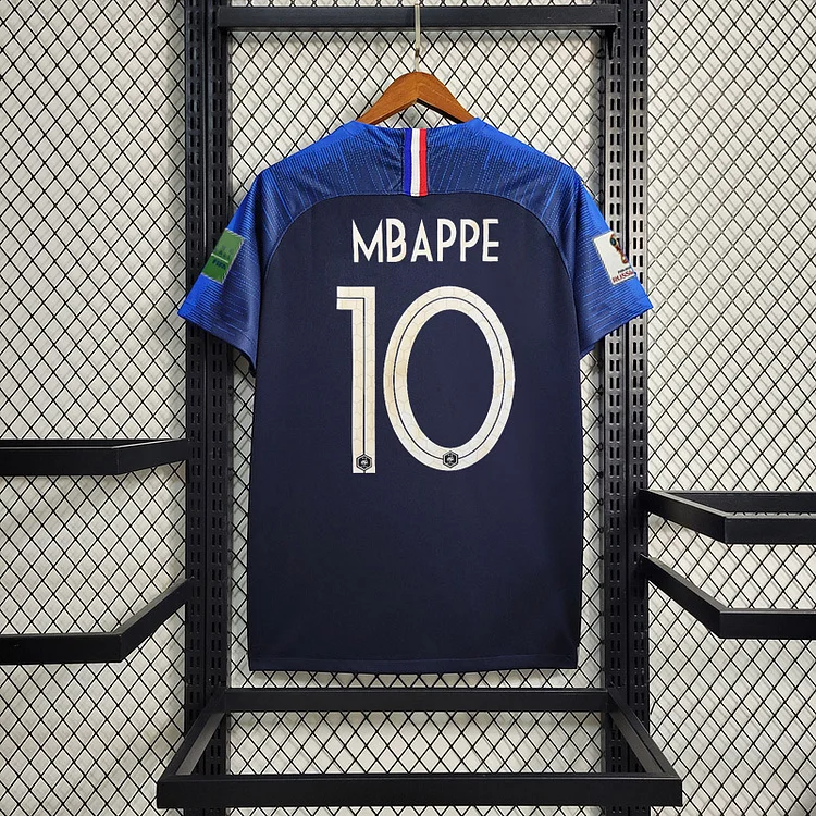 Retro version 2018 World Cup France home Mbappe #10 Griezmann Coman Kante Pogba Soccer Football jersey