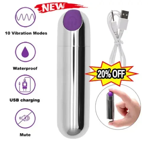 pornhint Pornhint 10 Speed G-Spot Mini Bullet Vibrator Waterproof Clit Massager for Women Sex toy.