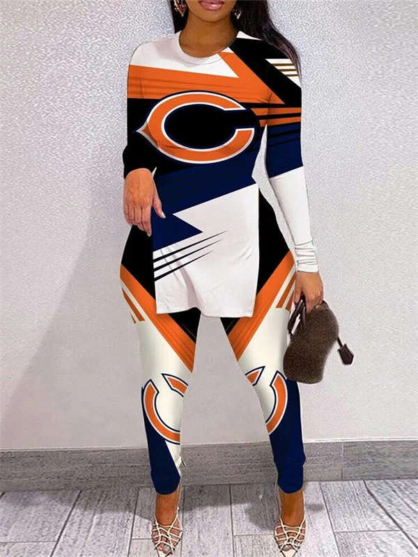 Chicago Bears
Limited Edition High Slit Shirts And Leggings Two-Piece Suits