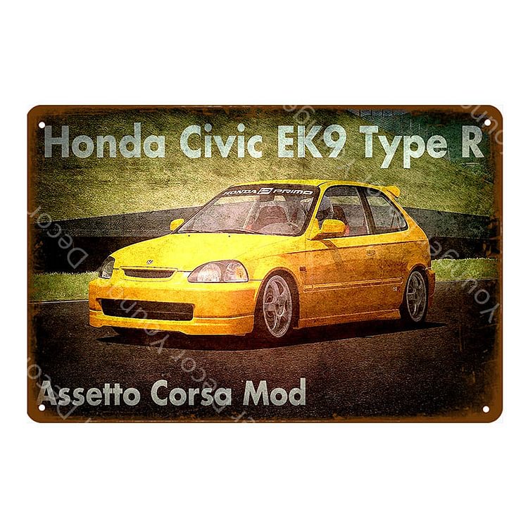 Honda Civic Car - Vintage Tin Signs/Wooden Signs - 20*30cm/30*40cm