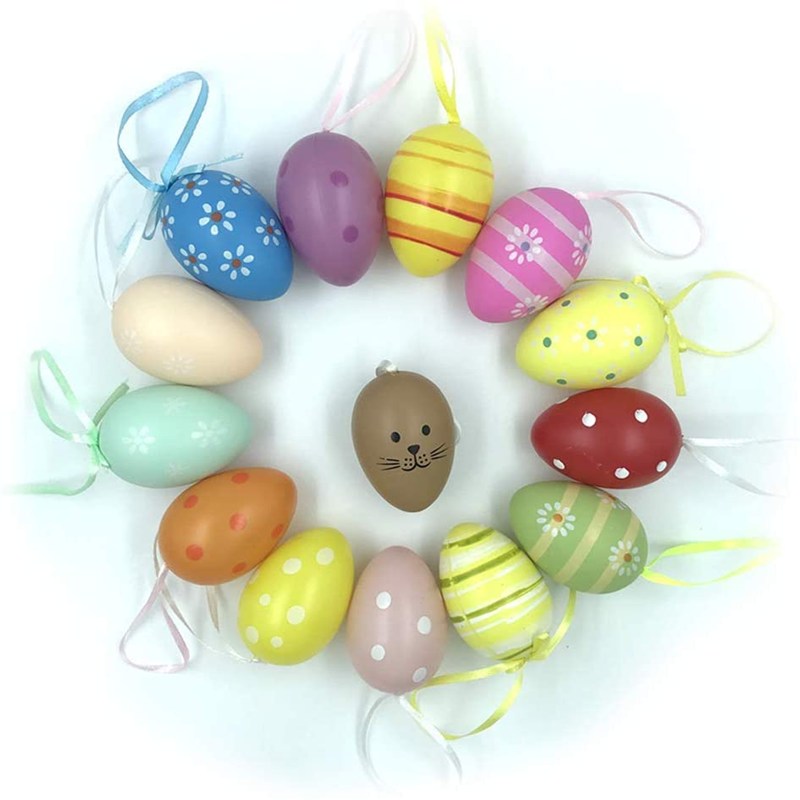 20pcs DIY Easter Eggs Puzzle Decor Painted Colored Simulation Egg Pendants, 501 Original
20pcs DIY Easter Eggs Puzzle Decor Painted Colored Simulation Egg Pendants, 501 Original
