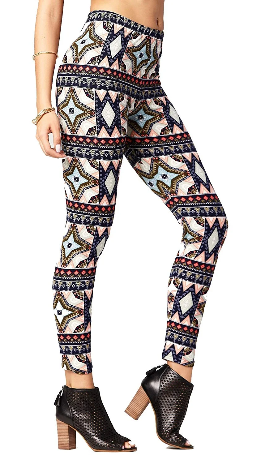 Premium Ultra Soft High Waisted Leggings for Women - Regular and Plus Size - Many Colors and Prints