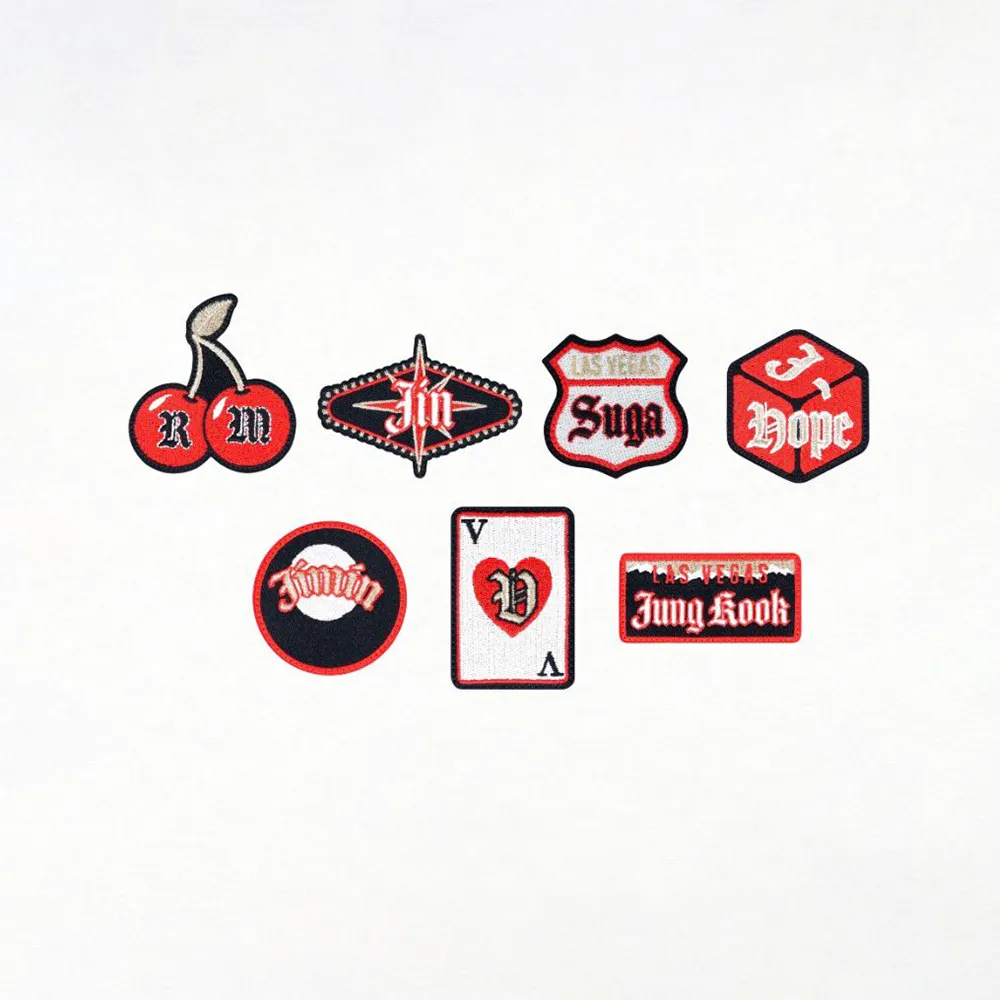BTS Arirang Las Vegas Embroidery Pin Badge - All Members