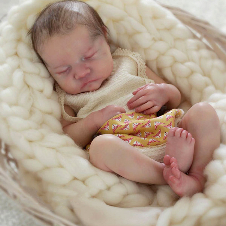  [New Toys & Collectibles for Kids Sale] 20'' Real Lifelike Sleeping Ladana, Realistic Soft Silicone Newborns Baby Dolls Girl with ''Heartbeat'' and Coos - Reborndollsshop®-Reborndollsshop®