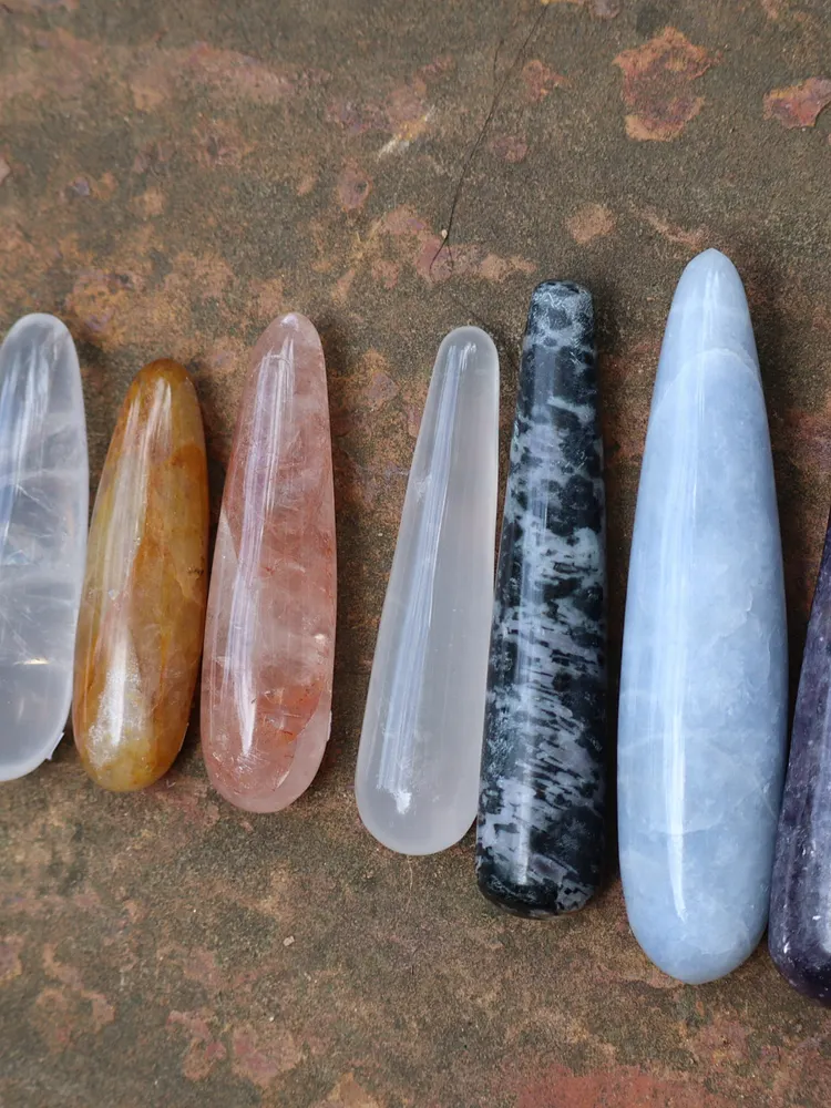 pornhint Pornhint Crystal Massage Wands - Massage, Gemstones, Crystal Vibration bullet vibrators