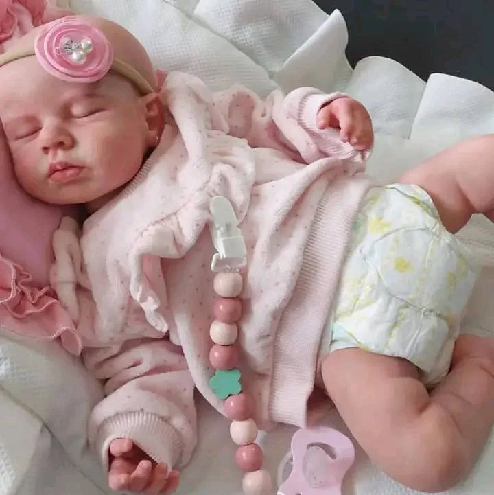 [New] 12"&16" Solid Platinum Flexible Silicone Baby,Realistic Full Silicone Newborn Baby Doll Girl Sara By Dollreborns®