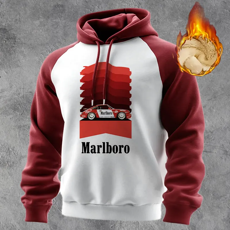 Stylish Contrast Color Hoodie