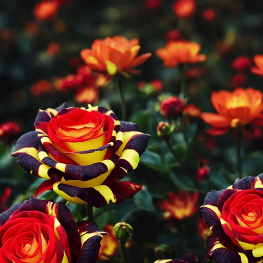 Rare Rose "Firebird" -Love Flower