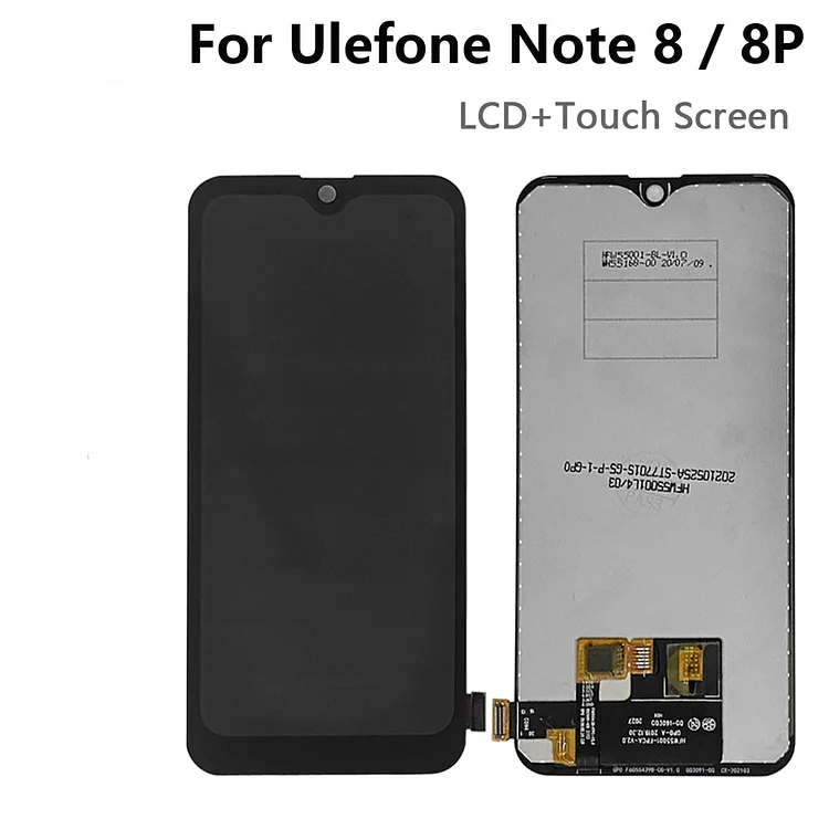 For Ulefone Note 8 LCD Display Touch Screen Digitizer Assembly for Ulefone Note 8P LCD Screen Repair Wholesale