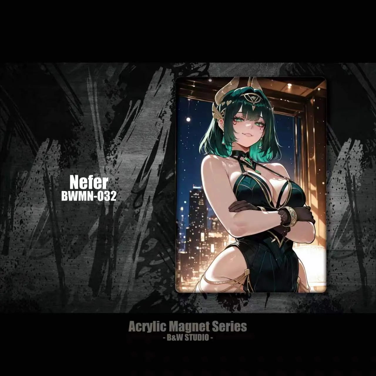 B&W Studio - Acrylic Fridge Magnet Nefer BWMN-032 Genshin Impact-