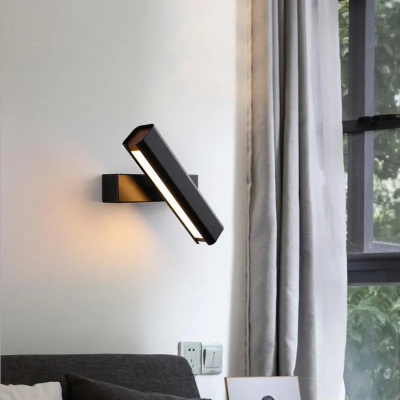 Aqsa Modern Rectangles Metal Rotatable Wall Lamp