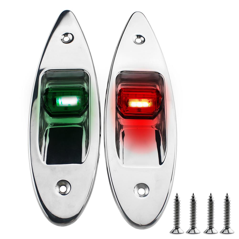 1 Pair Red+Green Flush Mount Marine Boat RV LED Side Navigation Lights, 501 Original
1 Pair Red+Green Flush Mount Marine Boat RV LED Side Navigation Lights, 501 Original