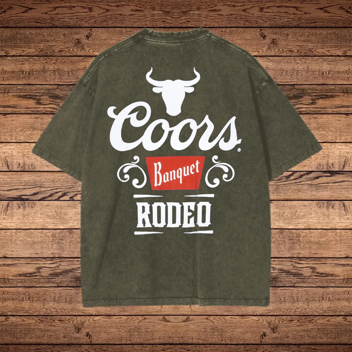 Vintage Retro Festive Events Graphic Washed T-shirt