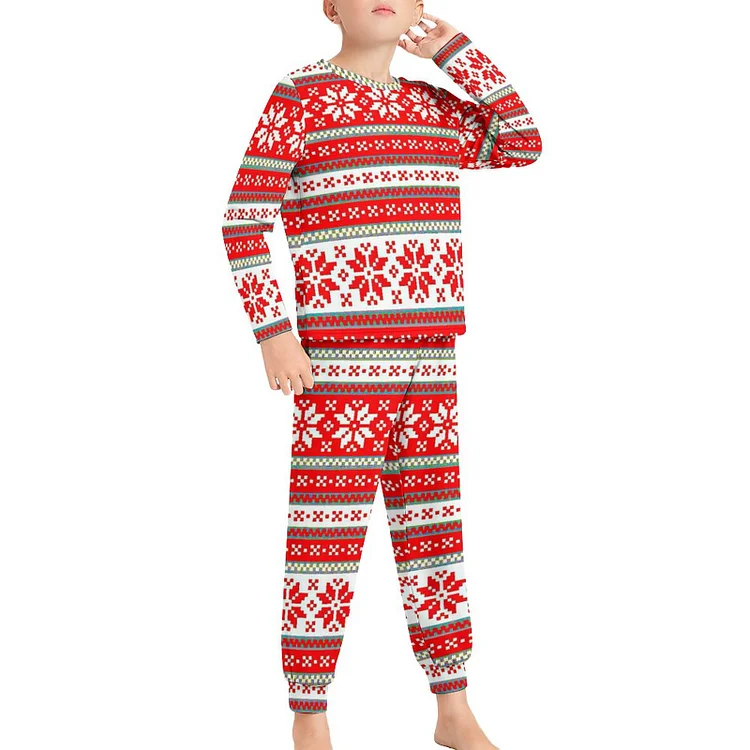 Personalized Boys Kids Long Sleeve 2 Piece Pajama Suit Set