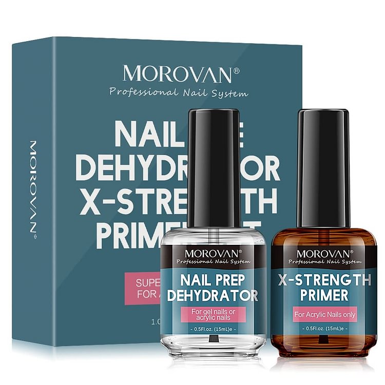 Nail Prep Dehydrator and Nail Primer X-strength 0.5oz*2