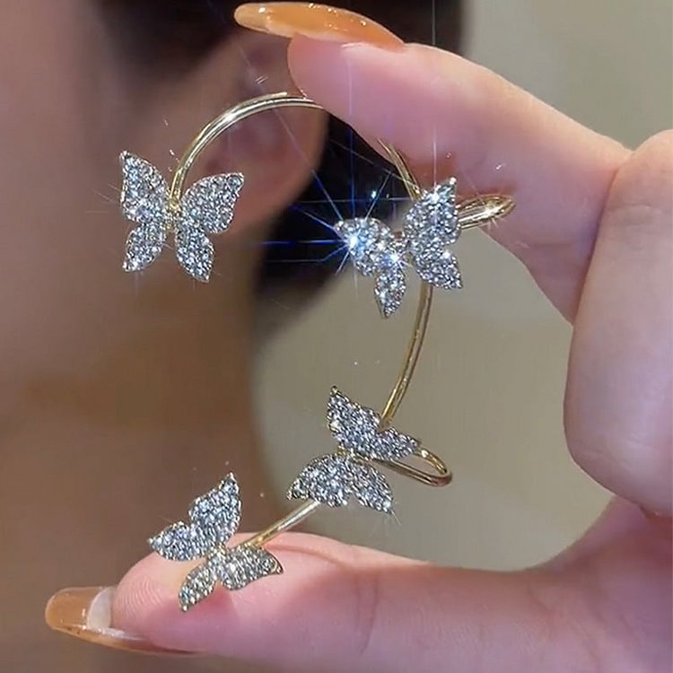 Butterfly Ear Clip And Ear Hook KERENTILA
