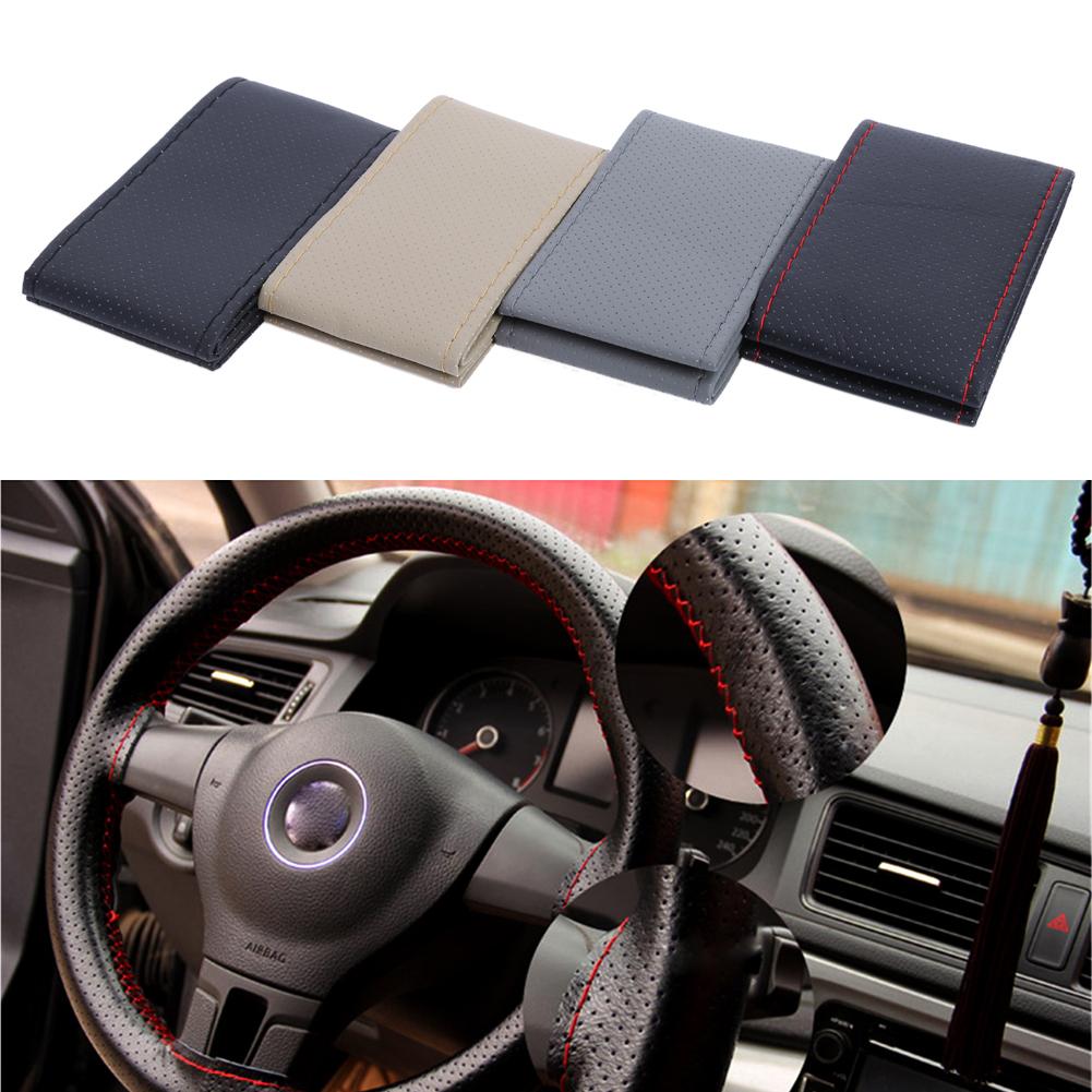 Car Styling DIY Car Steering Wheel Cover With Needles Thread Artificial, 黑皮红线, 501 Original
Car Styling DIY Car Steering Wheel Cover With Needles Thread Artificial, 黑皮红线, 501 Original