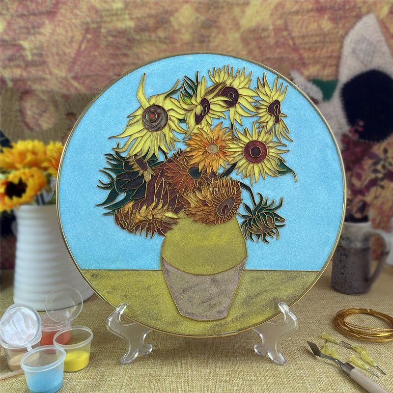 Lotus In Hand - DIY Cloisonne Painting Art Kits
