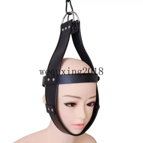 pornhint Pornhint Adjustable Hanging Suspension Head Harness Belt Neck Stretcher Headgear Device Libido