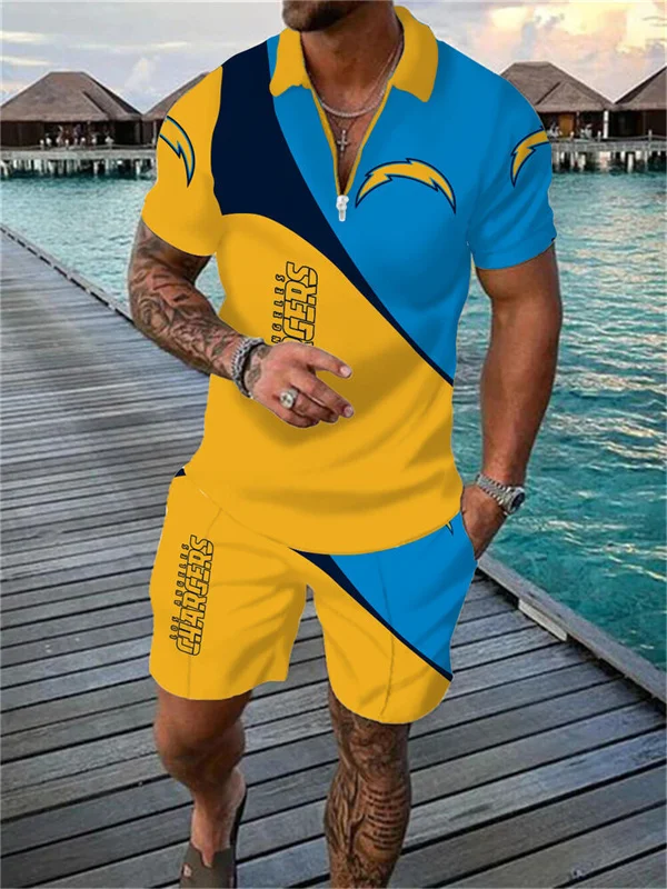 Los Angeles Chargers
Limited Edition Polo Shirt And Shorts Two-Piece Suits