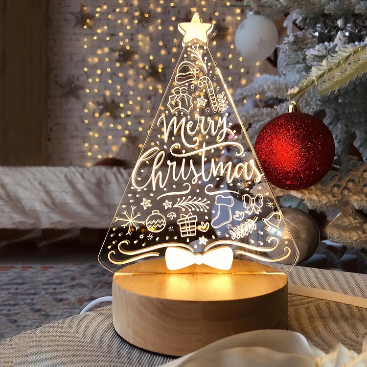 Christmas Tree Night Light Home Decor Gifts for Kids