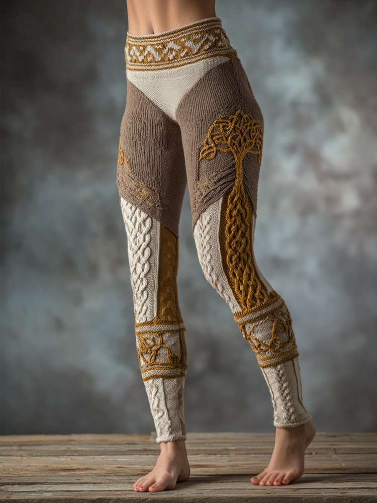 Butterfly Knot Knitted Pants