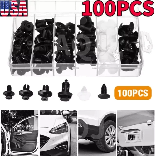 Dronehint Parts Car Body Plastic Fender Bumper Tool Trim Retainer Fastener Clips Push 100 (For: Audi Sport) Parts