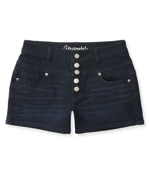 Aeropostale Womens Button Fly Shorty Casual Denim Shorts - Life is Beautiful for You - SheChoic
