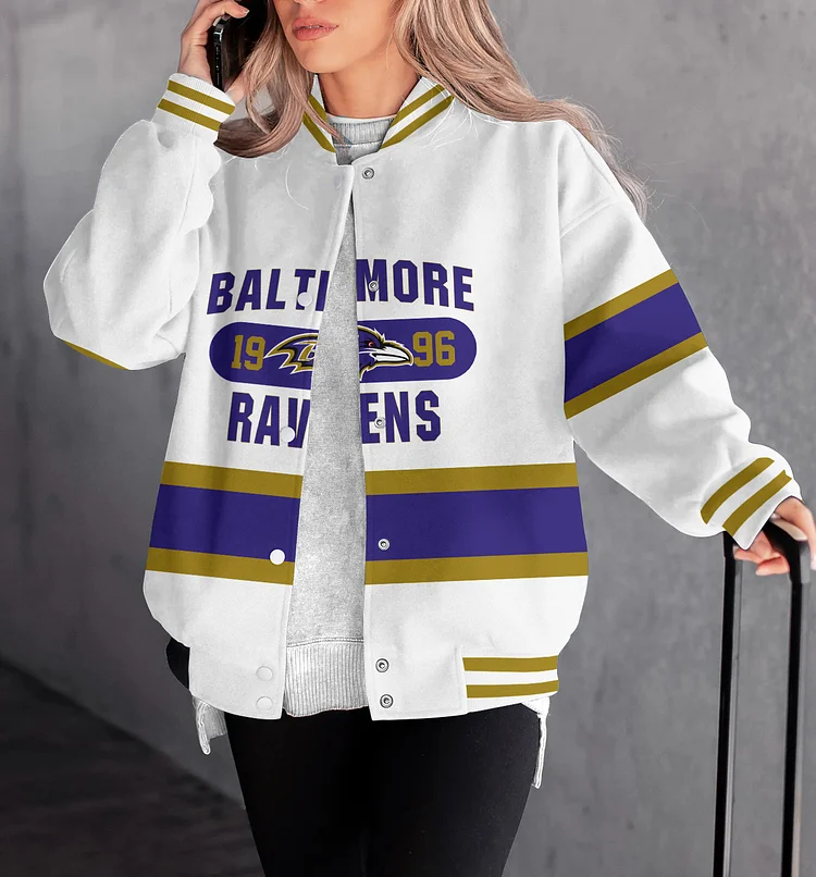Baltimore Ravens Women Limited Edition   Full-Snap  Casual Jacket