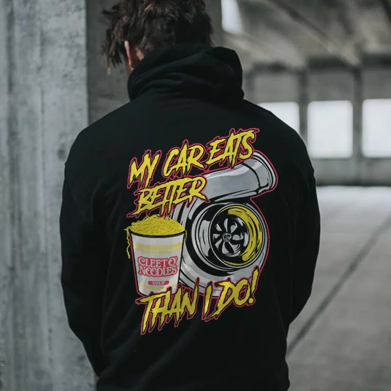 My Car Eats Better Than I Do Hoodie - Devcarry