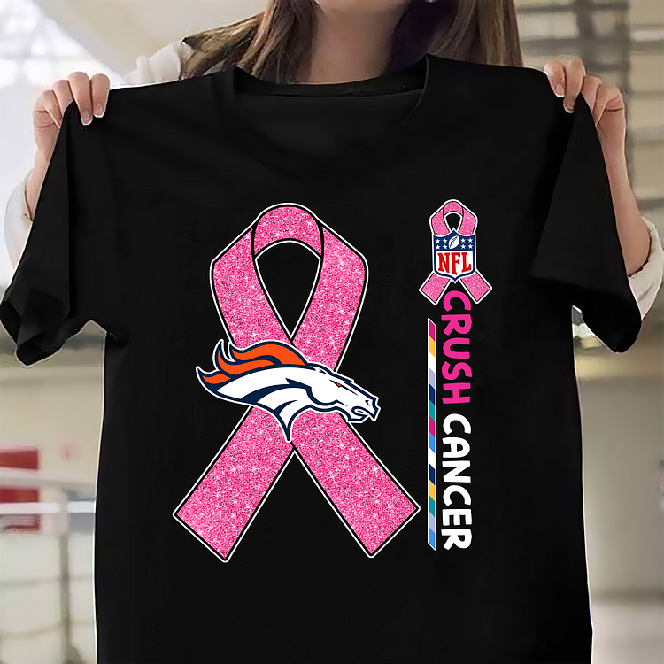 NFL Denver Broncos Crush Cancer Shirt