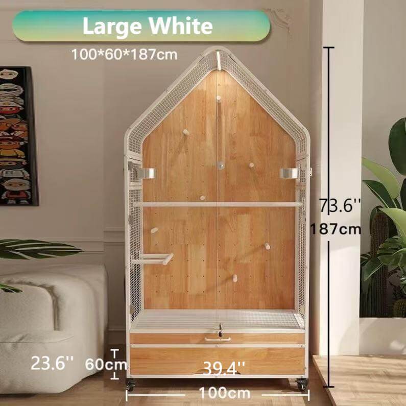 Birdcagelab | Solid Wood Extra Large Luxury Bird Cage Villa