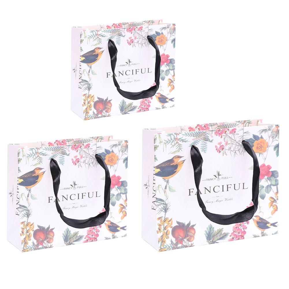 Birds Floral Print Paper Gift Bag with Handle Clothes Present Package Decor, 501 Original
Birds Floral Print Paper Gift Bag with Handle Clothes Present Package Decor, 501 Original
