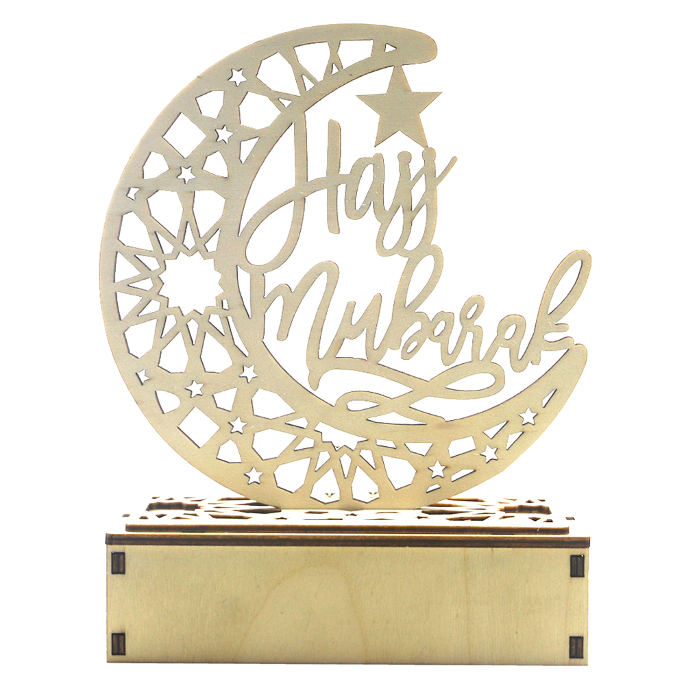 Wooden Hollow Moon LED Light Islamic Eid Ramadan Festival Party Ornament, 501 Original
Wooden Hollow Moon LED Light Islamic Eid Ramadan Festival Party Ornament, 501 Original
