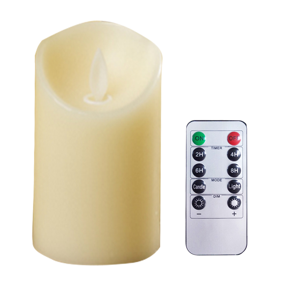 Rechargeable Real Wax Pillar Dancing Flame LED Candle with Remote Control, 7.5*20, 501 Original
Rechargeable Real Wax Pillar Dancing Flame LED Candle with Remote Control, 7.5*20, 501 Original