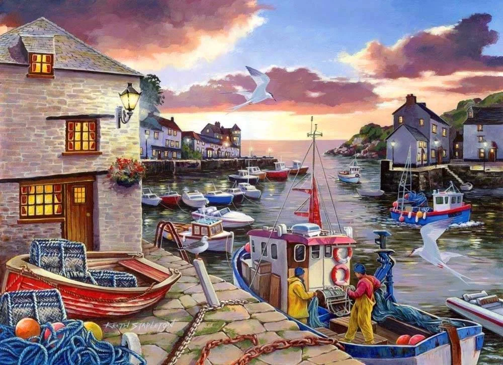 Landscape Water Town Paint By Numbers Kits UK For Adult RA3461