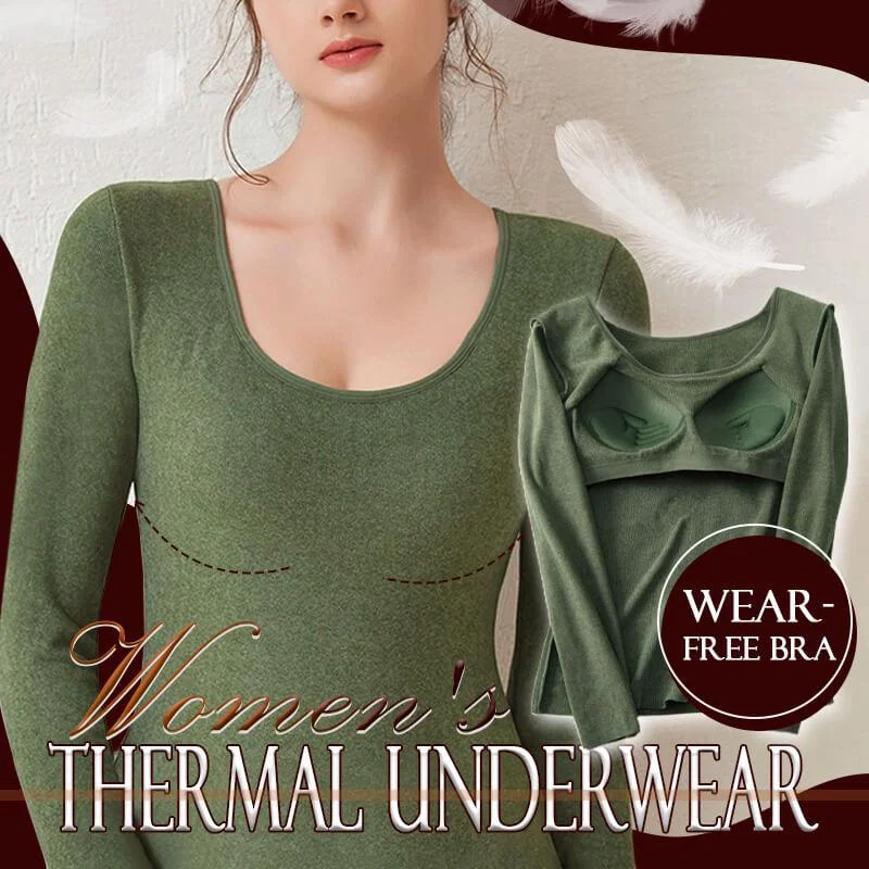 Fleece Women’s Thermal Underwear with Bra