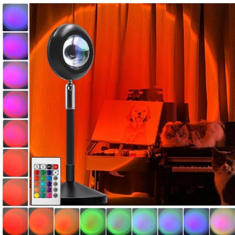 Sunset spotlight-6W-LED-16 colors-adjustable brightness-night light with re, 501 Original
Sunset spotlight-6W-LED-16 colors-adjustable brightness-night light with re, 501 Original