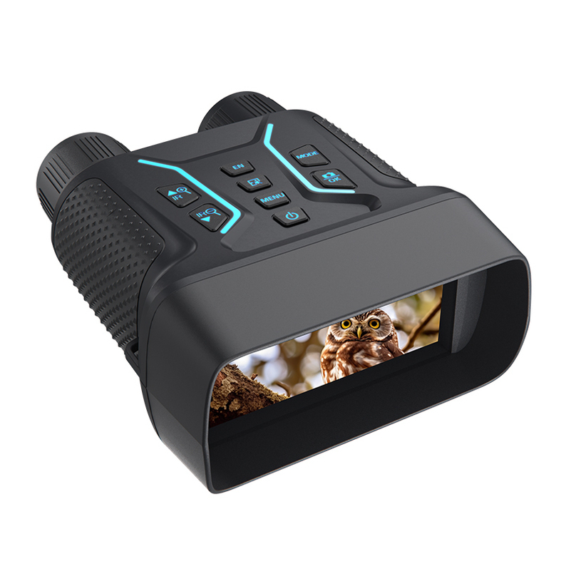 BekinTek Full Color 4K Night Vision Binoculars Rechargeable Digital Telescope Infrared Night View NVG Goggles 400m Full Dark Observing Starlight Sensor 7x IR 8x Zoom 4.5 Inches Large HD Screen 4K Video 36M Photo 4 Color Effect Support 360P ENV 6