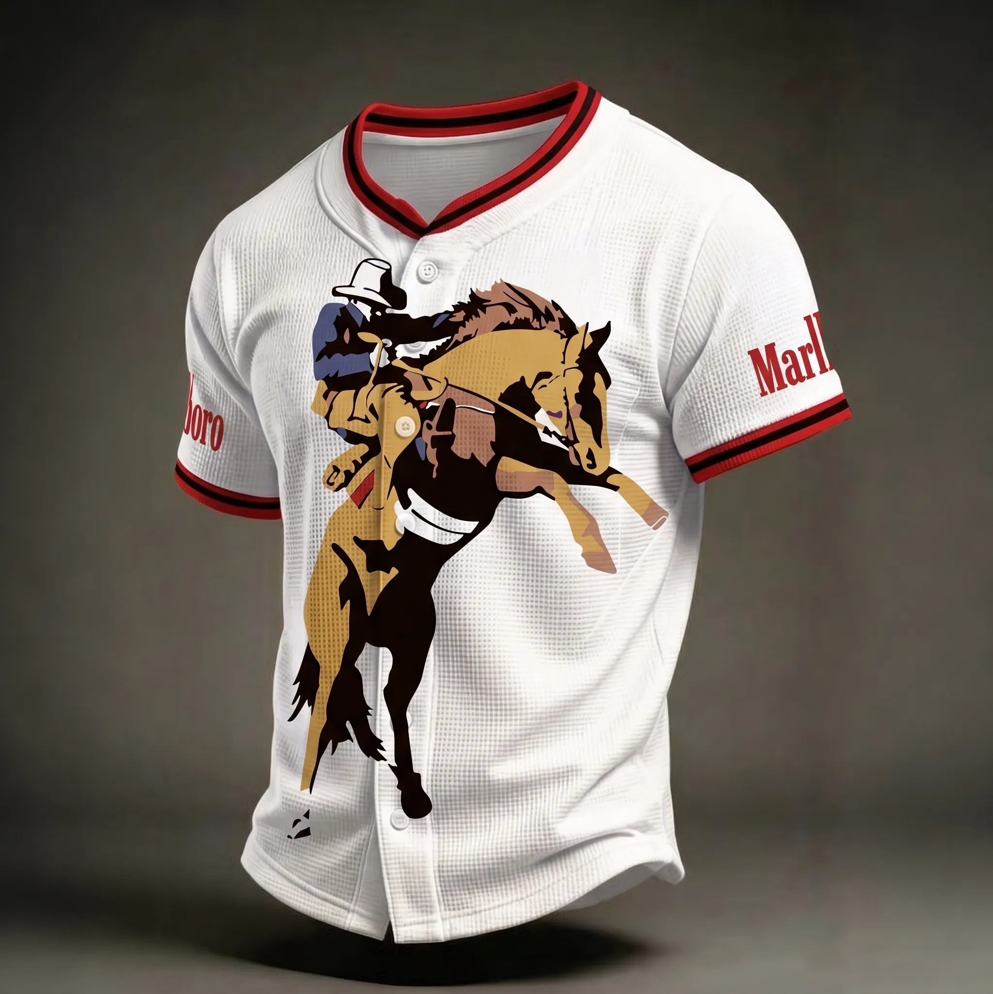 Men's Western Cowboy Graphic Jersey