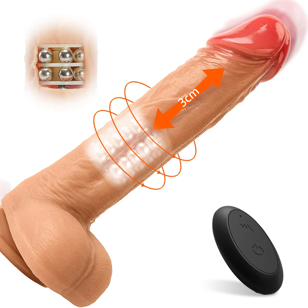 F25gz Rotating Pearls Thrusting And Vibrating Dildo Rosetoy Official
