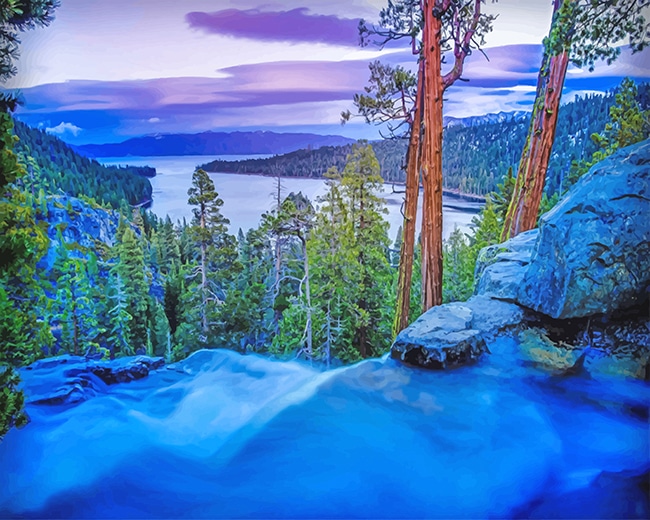 Lake Tahoe Sierra Nevada Mountains California – Paint By Numbers - 40*50CM, 501 Original
Lake Tahoe Sierra Nevada Mountains California – Paint By Numbers - 40*50CM, 501 Original