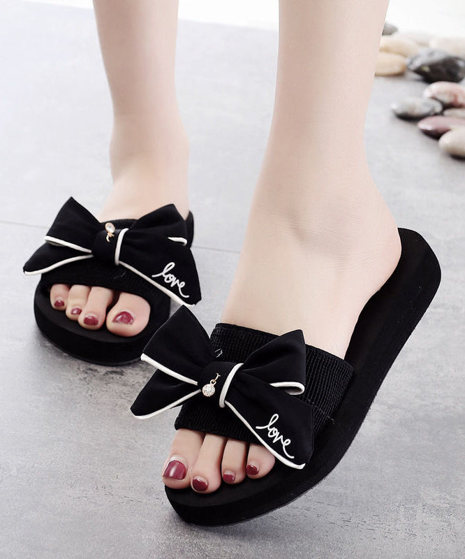 womens black slider sandals